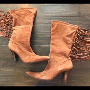 Arezzo heel leather boots